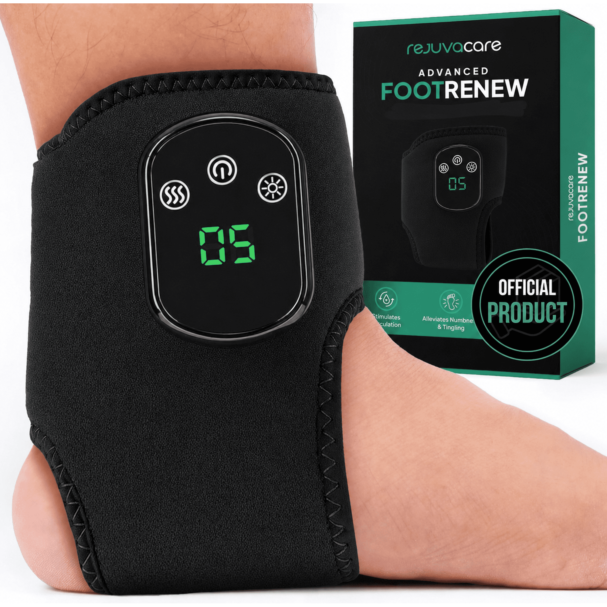 Rejuvacare Foot Renew Triple Method Massager,Footrenew Massager for Home Use for Tired Feet,Daily Comfort and Relaxation the Official 2026-Relaxation Support for Foot and Ankles-1 Piece