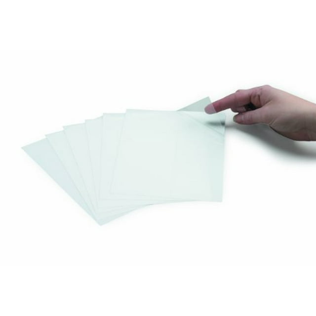 Brady 99276 Clear Polyester Protective Overlaminate for Write-On Labels , Clear, 5.5" Height x 7.5" (25 Labels per