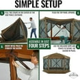 thumbnail image 6 of Hike Crew 12' x 12' Enclosed Canopy Tent, Brown, 6 of 7