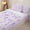 Purple, variant on Homewish Girls Bowknot Zipper Full Size Comforter Sets with Fitted Sheet and 2 Pillowcases, Pink Spring Butterfly Floral Zipper Bedding Set, Pink Reversible, 4 Pieces