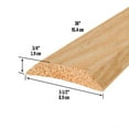 thumbnail image 3 of M-D Building Products 11742 3-1/2 in. x 3/4 in. x 36 in. Natural Hardwood Low-Profile Threshold for Doorways, 3 of 6