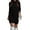 Black, variant on CharmCyan Women’s Turtleneck Long Sleeve Cable Knit Sweater Dress Chunky Pullover Loose Fit Casual Winter Wear Black L