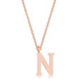 thumbnail image 1 of Precious Stars Collier Initial en Acier Inoxydable Or Rose, 1 of 1