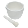 thumbnail image 2 of Porcelain Mortar & Pestle Set, 25oz (750ml) - Heavy Duty - Unglazed Grinding Surface - Excellent for Kitchen or Laboratory - Grinds Powdered Chemicals, Herbs, Spices, Pills - White - Eisco Labs, 2 of 4