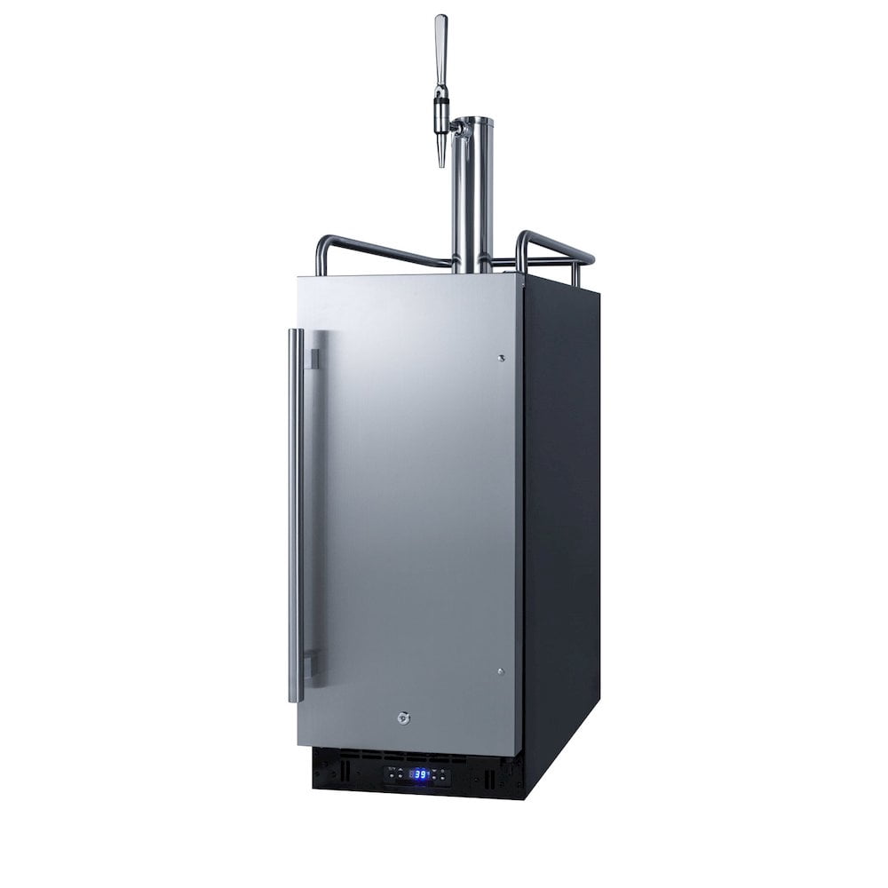 Summit SBC15NCF 15''W Built-In Nitro Coffee Kegerator - Black/S Steel