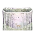 thumbnail image 7 of Yayeee Collapsible Cube Storage Bin with Lid Fabric Closet Decorative Basket with Handles, Purple Deer, 7 of 7