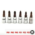 thumbnail image 1 of Screwdriver Bit Professional Grade Screwdriver Bits 6Pcs Ph Pozi Bit Socket Set 1/4 Drive Included Ph1 Ph2 Ph3 Pz1 Pz2 Pz3, 1 of 6