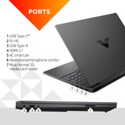 Victus 15.6 144Hz Gaming Laptop, Intel Core i5-12500H, 16GB RAM, 512GB SSD, 15-fa1072wm