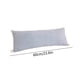thumbnail image 3 of Almohada larga de terciopelo para dormir de lado - 60 cm/23,62 pulgadas - Suave almohada para sofá y cama - Cojín para dormir en dormitorios y mesitas de noche - Opciones en rosa, amarillo, gris y, 3 of 6