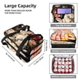 thumbnail image 3 of Rabbit Double Layered Insulated Refrigerated Lunch Bag with Two Compartments, Large Capacity, Hand Carry - 7.1x11.4x16.1 Inches, 3 of 6