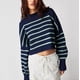 thumbnail image 5 of Suéter suelto de color sólido con cuello redondo a la moda para mujer de otoño e invierno de Europa y Estados Unidos, 5 of 6
