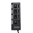 thumbnail image 2 of Clearance Sale Universal USB Hub 4 Port USB 2.0 Charger High Speed Mini Hub Socket Splitter Cable Adapter With Switch For Laptop PC, 2 of 8