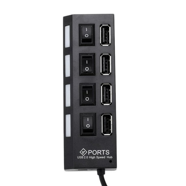 Haute Vitesse 7 Ports / 4 Ports LED Hub Adaptateur USB 2.0 - Temu Canada