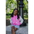 thumbnail image 5 of Disney Minnie Mouse Toddler Girls Varsity Bomber Jacket Pink 4T, 5 of 5