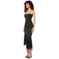 thumbnail image 2 of Nicole Miller Artelier BLACK Solid Cotton Metal Strapless Dress, US 8, 2 of 3