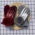 thumbnail image 3 of 1 Paire de Gants Thermiques pour Femmes Imperméables Hiver Sports de Plein Air Mode Vélo Planche à Neige Randonnée Pêche Patinage Mitaines Rouges, 3 of 7