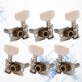 thumbnail image 4 of 6PCS Guitar Tuning Pegs Replacement Retro Guitar Tuning Keys for Acoustic Guitar Ukulele - Left Right (White), 4 of 8