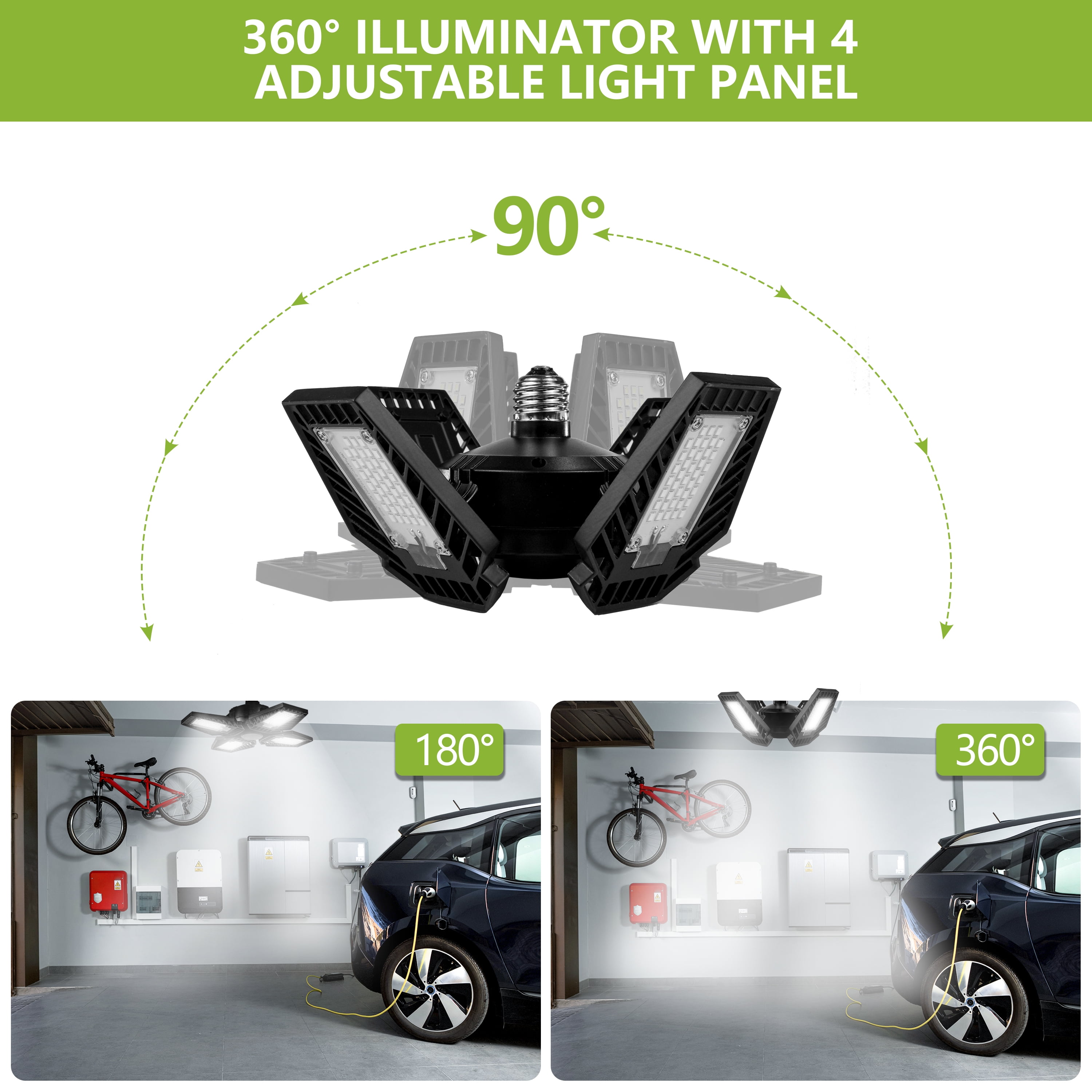 Pinegreen Lighting CL-BU-G120 12000 Lumens 100W 4-Panel