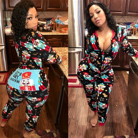 

Suminiy.US Womens Long One Piece Pajamas Jumpsuit Romper Jumpsuit Bodycon Bodysuit Sleepwear Loungewear