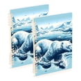thumbnail image 6 of Polar Bear Swimming Spiral Journal Notebook College Ruled Notebook 8.3" x 5.7" A5 Lined Thick Paper Page, 6 of 6