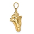 thumbnail image 2 of 10K 3-D Conch Shell Charm, 2 of 5