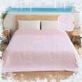 thumbnail image 3 of SUNNY HEAT Cooling Summer Comforter Queen Size 90"x90", Cooling Blanket for Hot Sleepers, Lightweight Breathable Double-Sided Quilt, Leopard Ice Pink, 3 of 8