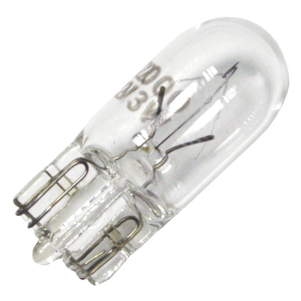 715503 - 3 Watt Halogen Light Bulb - T3.25 - Wedge Base - Xenon - Clear ...