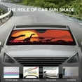thumbnail image 6 of Windshield Sun Shade, Beautiful Print Design Foldable Car Shades for Front Windows Protect The Vehicle from High Temperature Damage and UV Reflection, 6 of 8