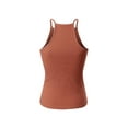 thumbnail image 4 of MixMatchy Women's Simple Casual Basic Active High Neck Ribbed Tank Top, 4 of 4