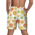 thumbnail image 4 of Uemuo Colorful Lemons Pattern Mens Swim Trunks Quick Dry Board Shorts with Mesh Lining, Stretch Beach Shorts Quick Dry No-Chafing Board Shorts-3X-Large, 4 of 9