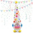 thumbnail image 6 of Lifeuping Birthday Gnomes Farmhouse Happy Birthday Tomte Plush Birthday Gifts Handmade Scandinavian Party Home Ornaments Elf Dwarf Collections Kitchen Tiered Tray Decorations, 6 of 6