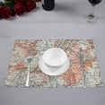 thumbnail image 2 of MKHERT New York Old Map from The End of 19th Century Period Placemats Table Mats for Dining Room Kitchen Table Decoration 12x18 inch,Set of 6, 2 of 4