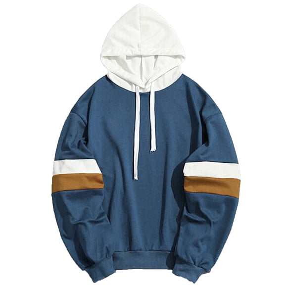 Vedolay Mens Hoodies 2023 Hooded Pullover Casual Loose Fit Comfy Slim-Fit Sweater Navy,S