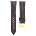 thumbnail image 2 of 20MM LEATHER WATCH STRAP BAND FOR TISSOT PRC200 AUTOMATIC DARK BROWN GOLD BUCKLE, 2 of 2