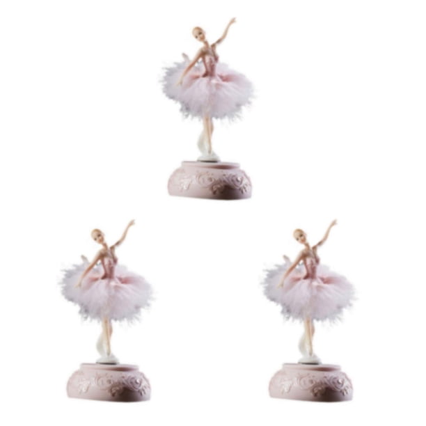 Inteprter Bailarina caja musical elegante bailarina elegante figuritas cajas decoración para niñas escritorio cumpleaños regalo rosa Type1 NO1