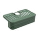 thumbnail image 3 of Estante escurridor de jabón, estante de drenaje para grifo, organizador para fregadero de cocina, grifo colgante verde, 3 of 7