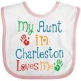 thumbnail image 3 of Inktastic My Aunt in Charleston Loves Me Boys or Girls Baby Bib, 3 of 4