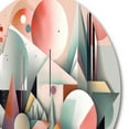 thumbnail image 4 of Designart "Essence of Minimalism Abstract Beauty III" Minimalism Round Metal Art, 4 of 5