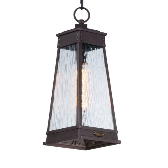 Maxim 3049RPOLB 7 in. Schooner One-Light Outdoor Pendant, Olde Brass