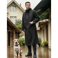 thumbnail image 2 of COOFANDY Men's Rain Jacket with Hood Waterproof Lightweight Active Long Raincoat, 2 of 9