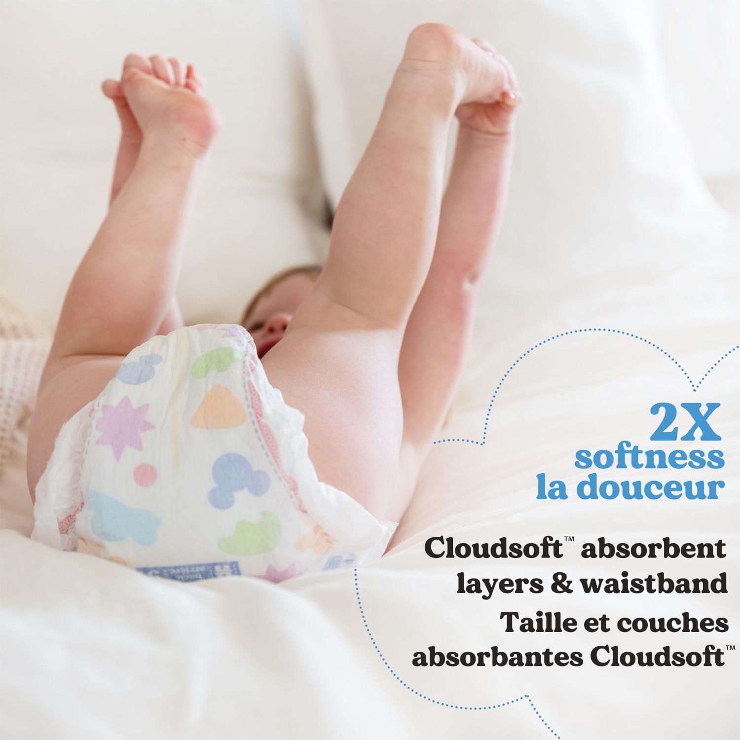 Huggies Snug & Dry Baby Diapers, Giga Size 1-7, 128-54 Count, Size 1-7 | Count 54-128