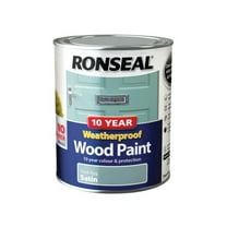 Ronseal - 10 Year Weatherproof Wood Paint Duck Egg Blue Satin 750ml