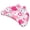 Pink, variant on Inflatable U-Shaped Pool Float Lounger with Backrest and Cup Holders, Tropical Monstera Leaf Water Chair for Adults, Portable Lake and Beach Floating Sofa, 40-Inch