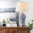 thumbnail image 3 of SAFAVIEH Spring 29 in. H Floral Blossom Table Lamp, Blue/White, Set of 2, 3 of 8