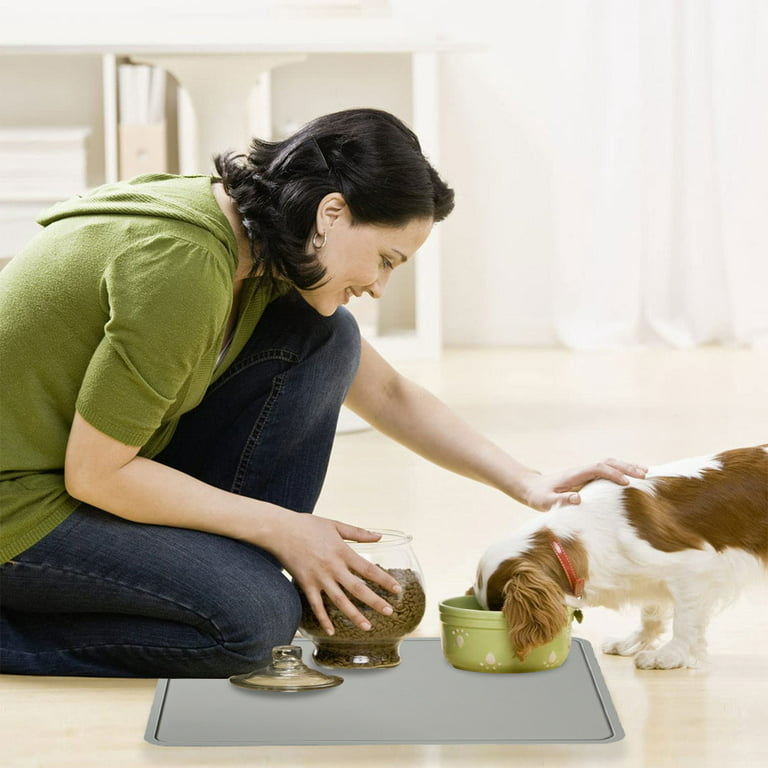 Cat Food mat，Dog Water matt for Sloppy Drinkers,Dog Food mats for