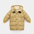 thumbnail image 5 of Popvcly Kids Boy's Girl's Plaid Winter Coat Windproof Puffer Jacket Thick Winter Outerwear Jackets with Hood 6-14 Years, 5 of 9