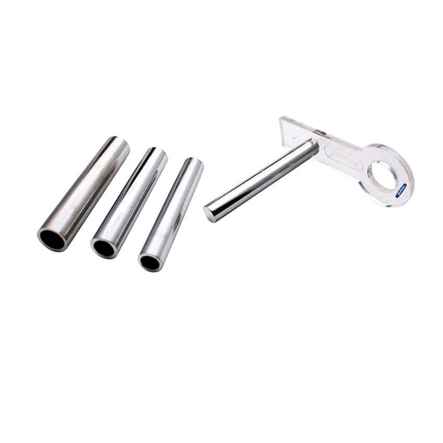 Jump ring maker, steel and plastic, clear, 3-1/2 x 1-1/2 inch base and (4)  3-inch mandrel rods. Sold per 5-piece set. - Fire Mountain Gems and Beads