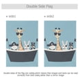 thumbnail image 4 of Yayeee Garden Flag 28" x 40" Double Sided Outdoor Yard Lawn Holiday Decorations, Pirate Animals, 4 of 6