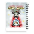 thumbnail image 2 of Hello Welcome Winter Italian Greyhound Holding Snow Globe Snowman Spiral Bound Journal Greyhound Dog Lover 5x7in Spiral Notebook - 13015, 2 of 5