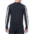 thumbnail image 2 of Fila Men's Performance Long Sleeve Tee (Black/Heather Grey Stripe, XXL), 2 of 2